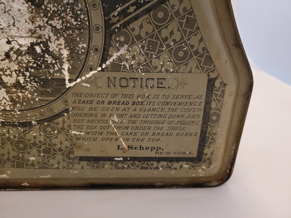 Antique Schepp's Cake Box