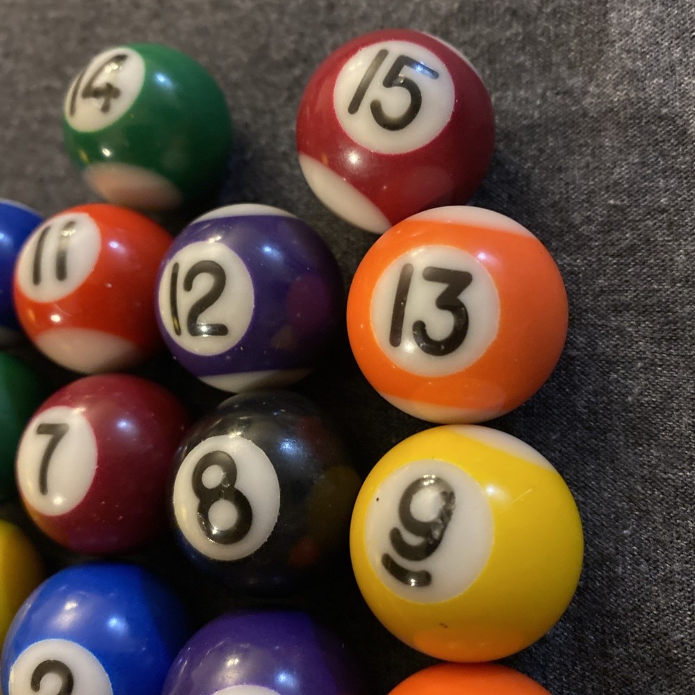 Mini Pool Balls Replacement Toys Pool Table Billiards