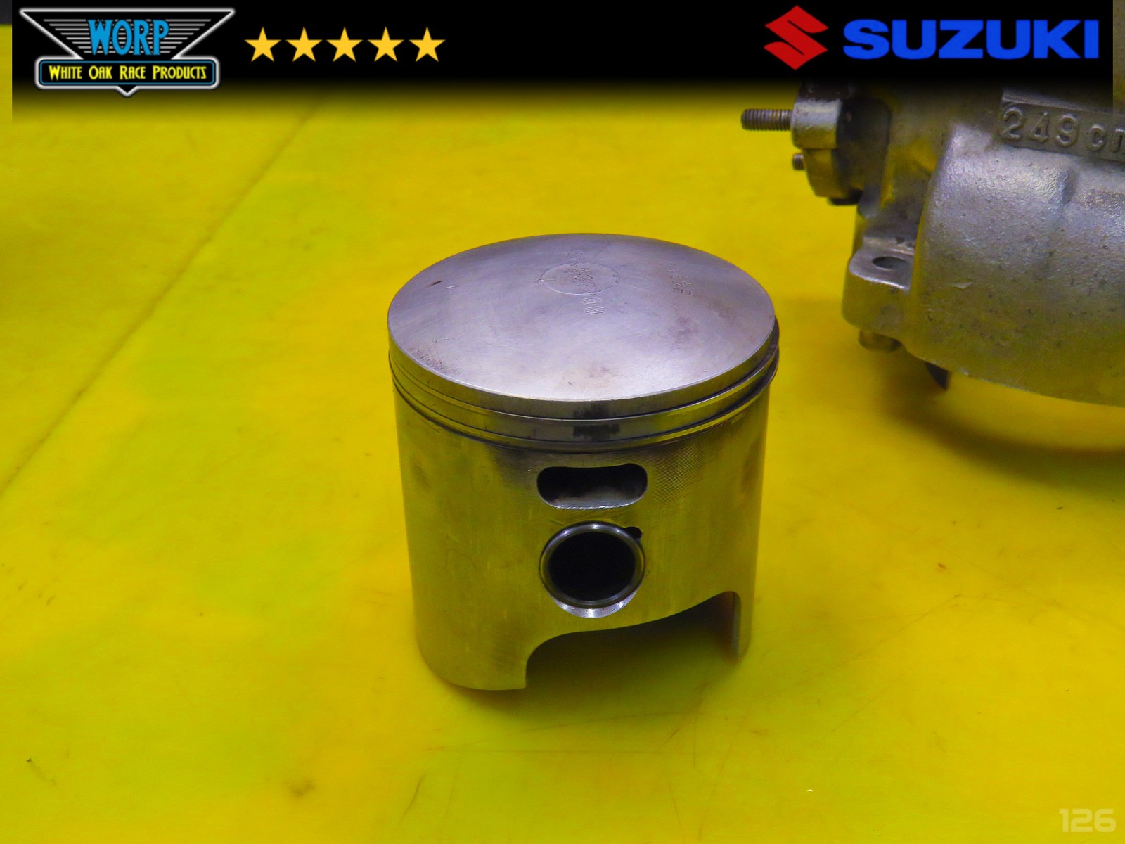 1986 SUZUKI LT250R ENGINE CYLINDER BARREL JUG TOP END + PISTON 70MM 85-92