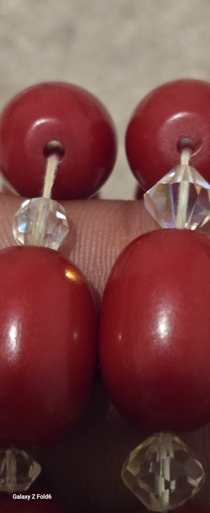 Antique cherry Bakelite Beads