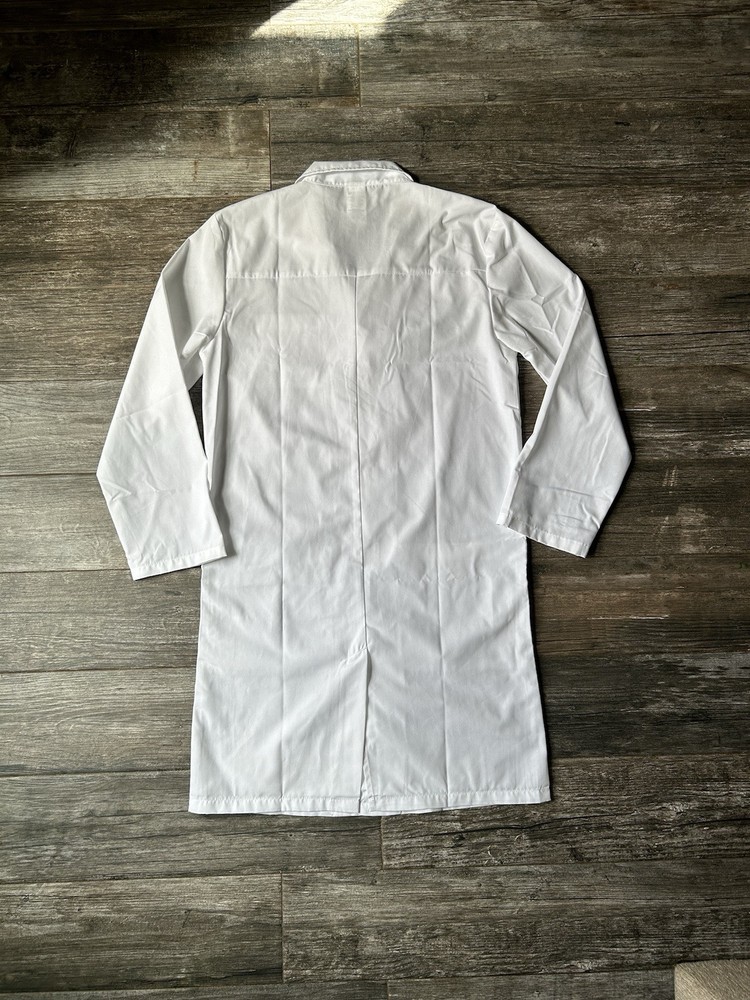 Dickies Pure White Lab Coat Size Extra Small Pockets preowned