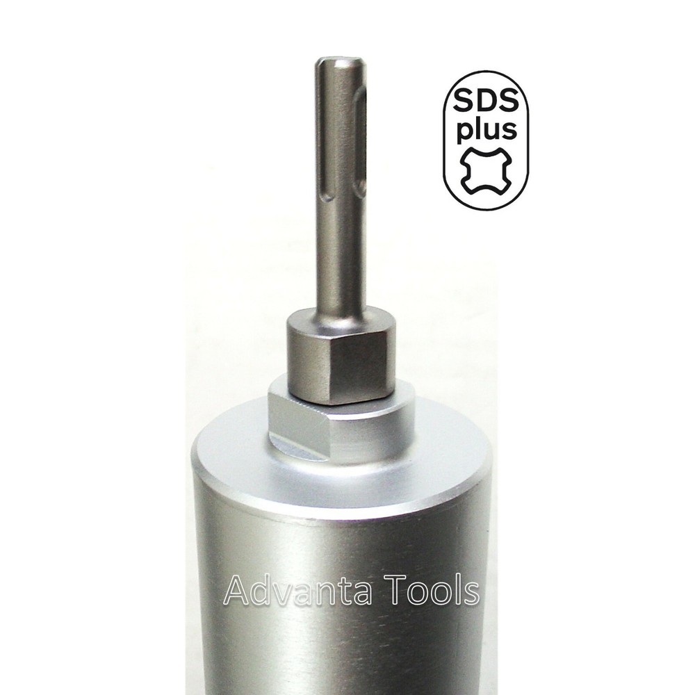 2" Dry Diamond Core Bit for Concrete with SDS Plus Adapter & Pilot Drill Bit