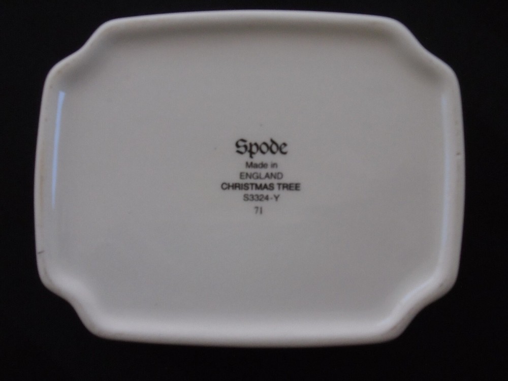 C-384 Spode Christmas Tree Candy Nut Trinket Dish