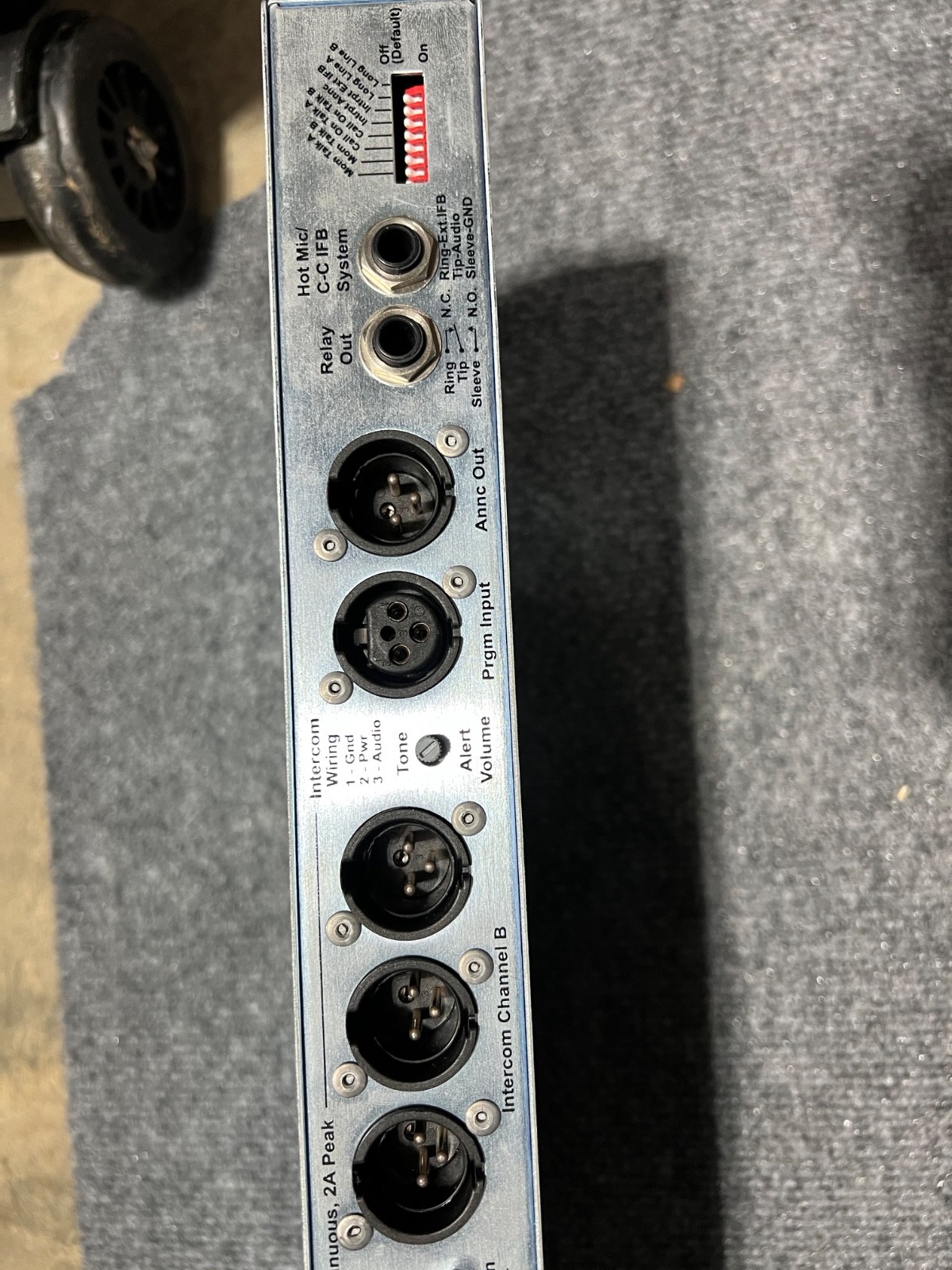 Used ClearCom Encore MS702 MS-702 Wired Intercom Rack Mount Main Base Station