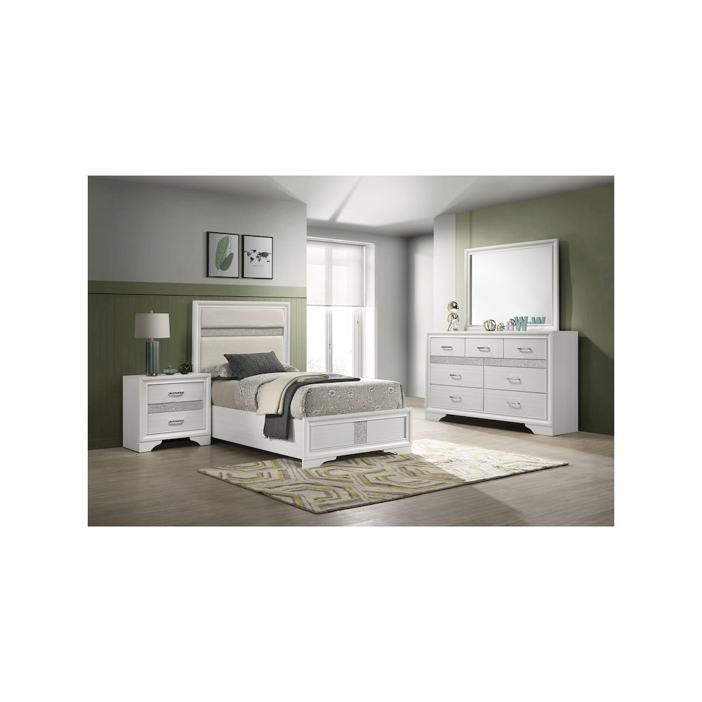 Miranda 4-piece Twin Bedroom Set White