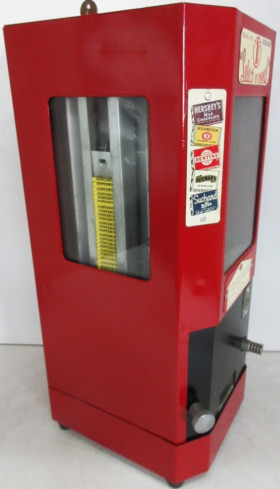 Select-O-Vend Multi-Vend 1c Gum Tablet Dispenser circa 1945