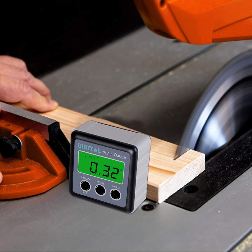 Digital Angle Gauge, Angle Finder Magnetic Digital Level Protractor, Table Sa...