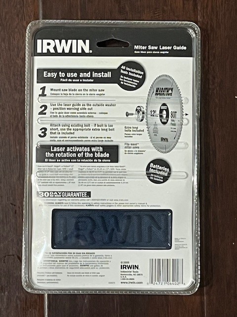 Irwin Miter Saw Laser Guide w/Case, 3061001