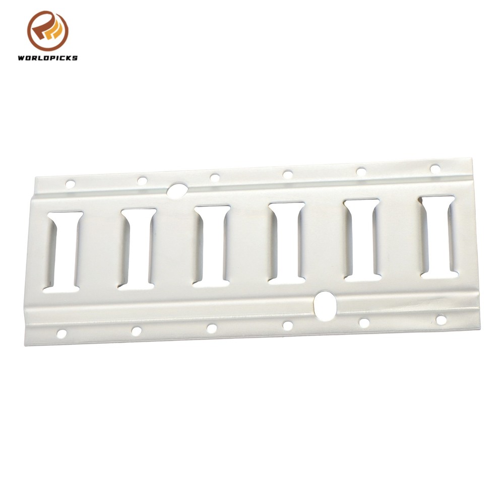 4 Piece 1' Galvanized E Track Rail Set Silver Finish For Garages Trucks Trailers