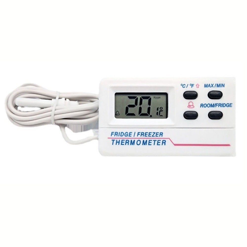 Temperature Sensor Alarm for Fridges Digital Display Waterproof Material