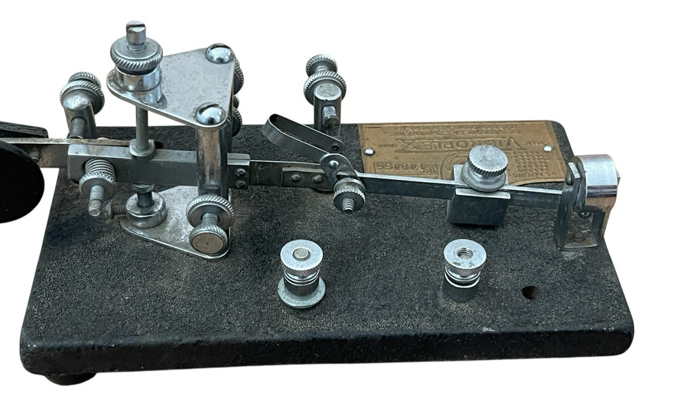 Vibroplex Champion Bug Morse Code Telegraph Key SN 148456 Ham Radio 1939-40s