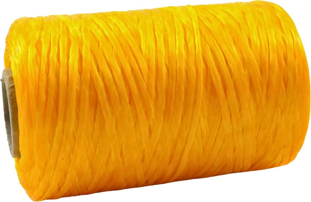 Kulay Artificial Deer Sinew Yellow Waxed Flat Polyester Thread for