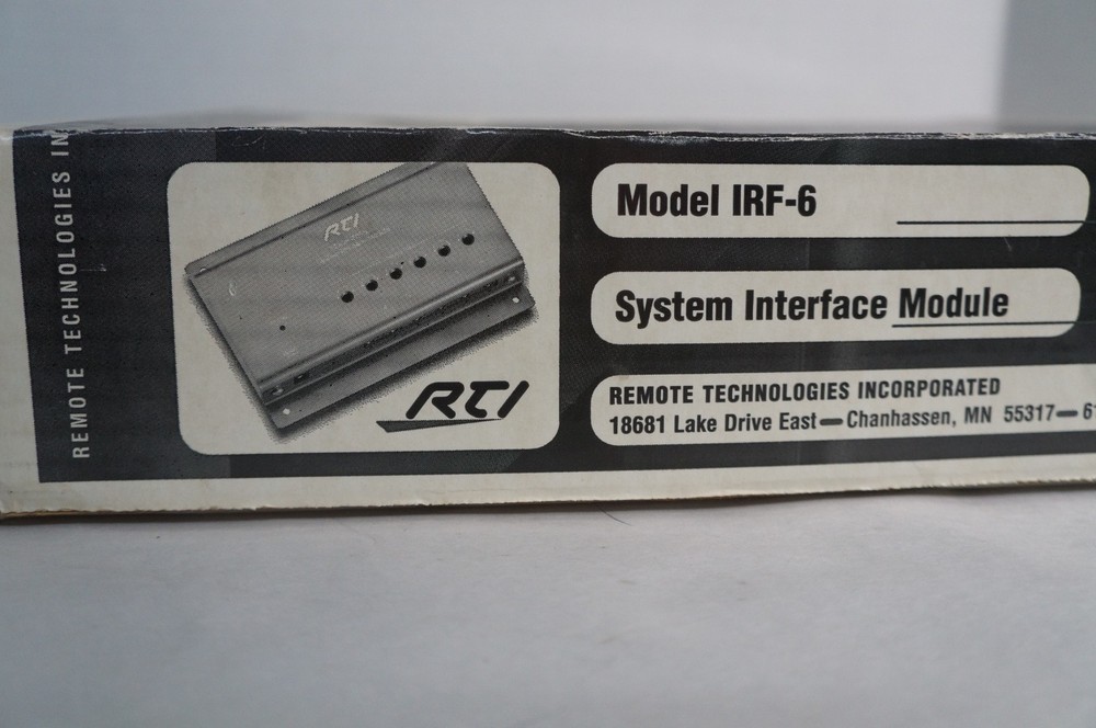 New RTI Model IRF-6 System Interface Module