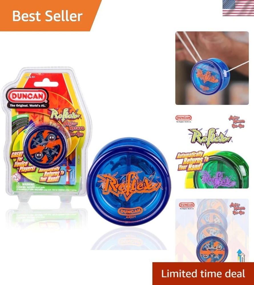 Toys Reflex Auto Return Yo-Yo, Beginner String Trick Yo-Yo, Blue