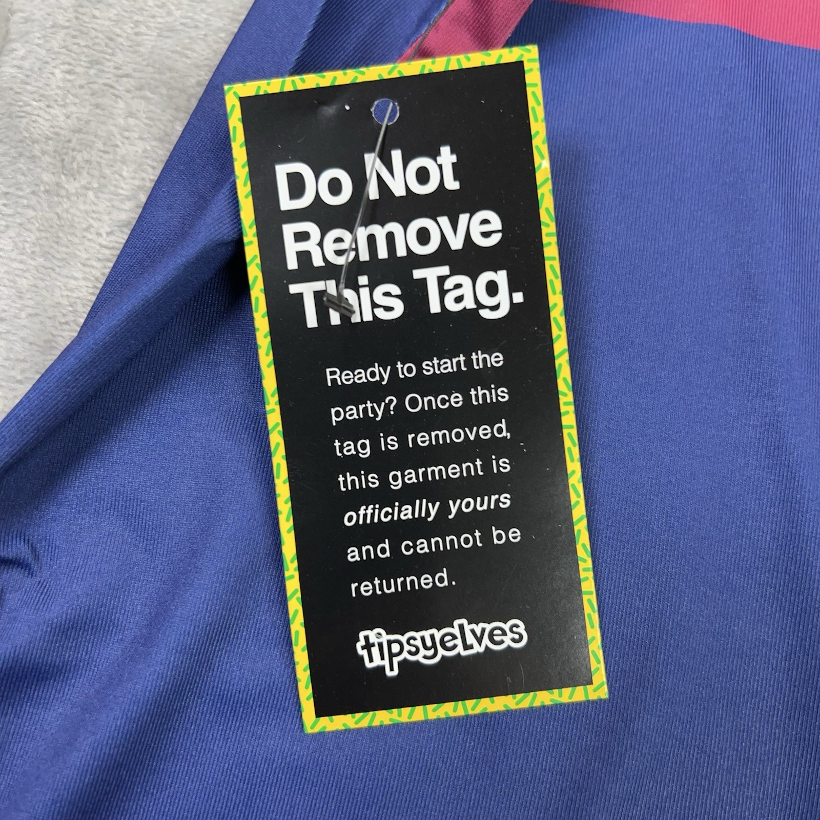 Tipsy Elves Men's XL Golf Polo Shirt Slice of Sunset Stripes