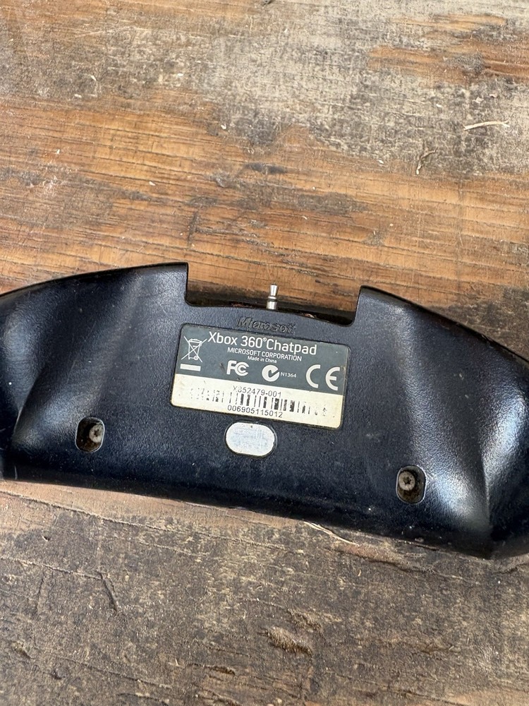 Microsoft Xbox 360 Chatpad Keyboard Black Ergonomic Controller Attachment