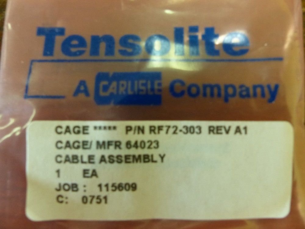 Keithley Tensolite RF72-303a Sma Cable Assy New