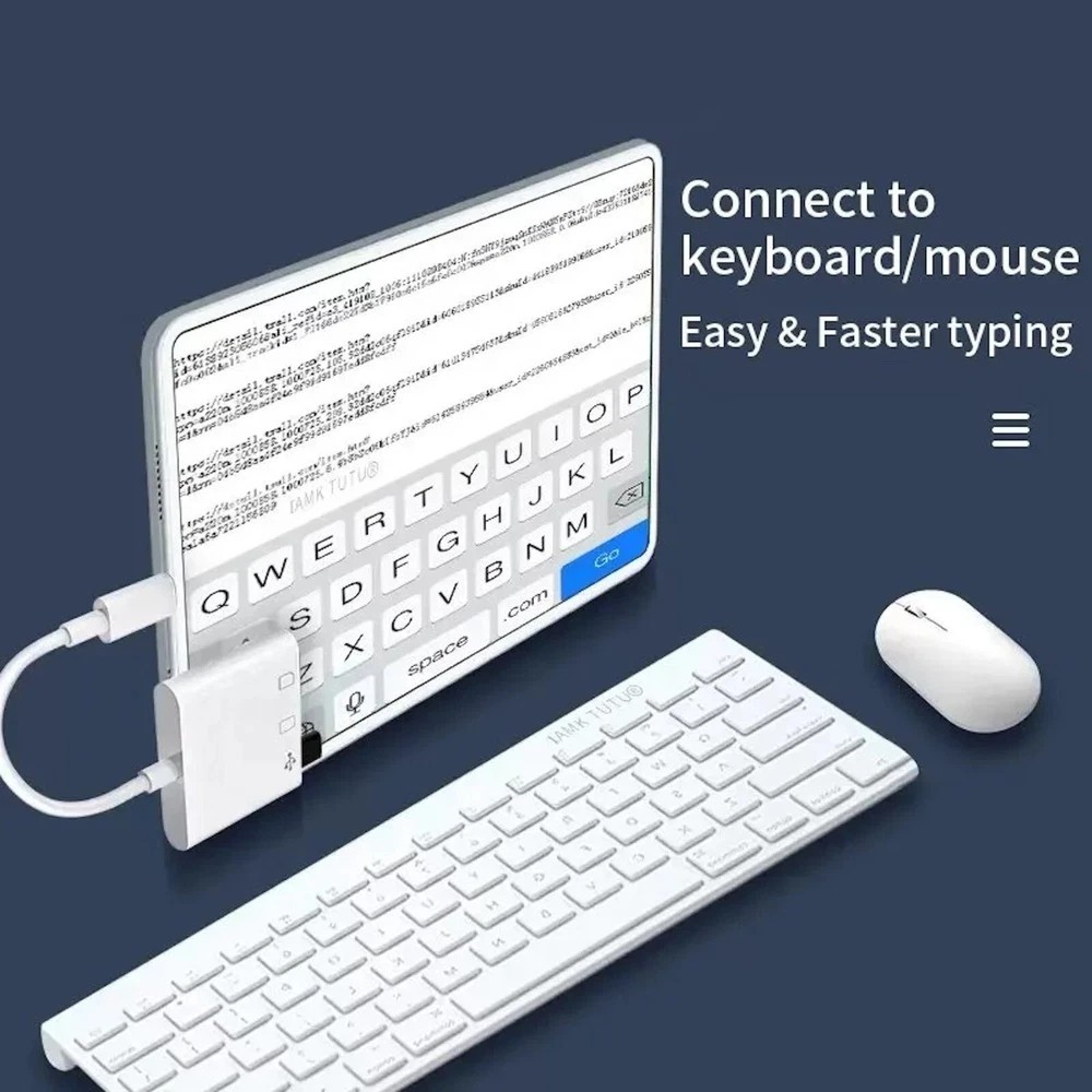 USB C SD Card Reader, Micro SD to Type C OTG Adapter for SDHC SDXC TF