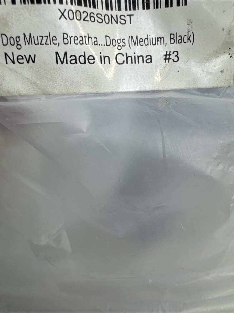 Mayerzon Dog Muzzle, Breathable Basket Muzzles Medium Size Black