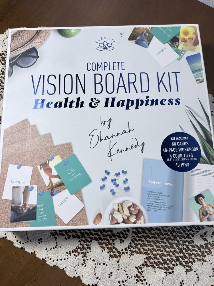 NEW Complete Vision Board Kit – Goal Setting, Self Growth, Wellness Gift