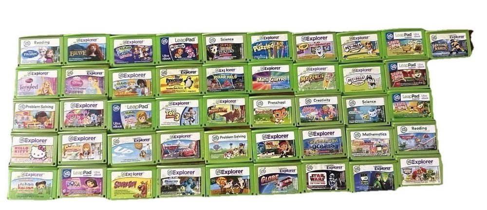 LeapFrog LeapPad & Explorer Learning Game Cartridges Lot Reading Math Disney