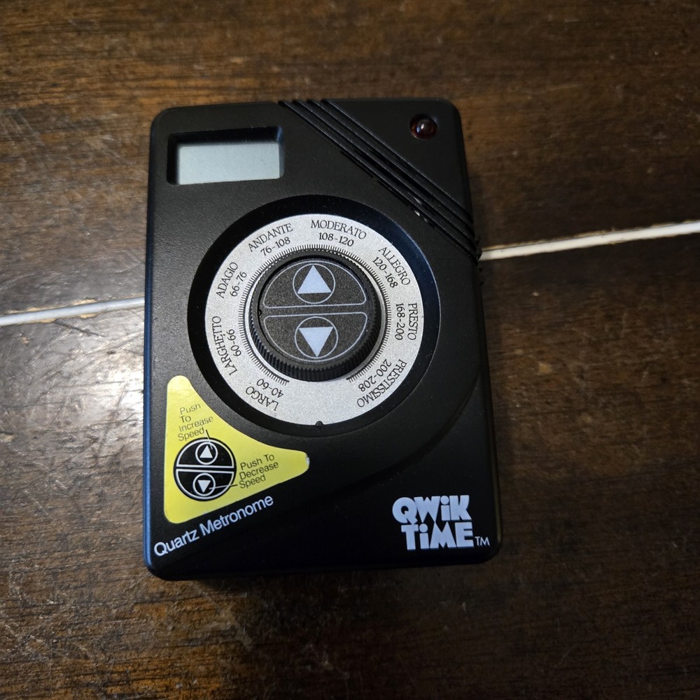 Qwik Time Electronic Quartz Metronome 1995 Tested