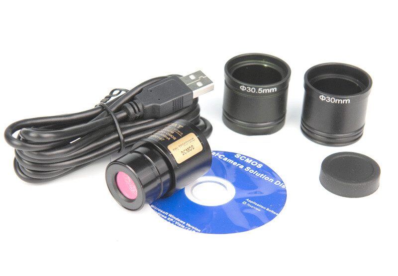 5MP USB Video CCD Camera Stereo Microscope Image Capture Electronic Eyepiece