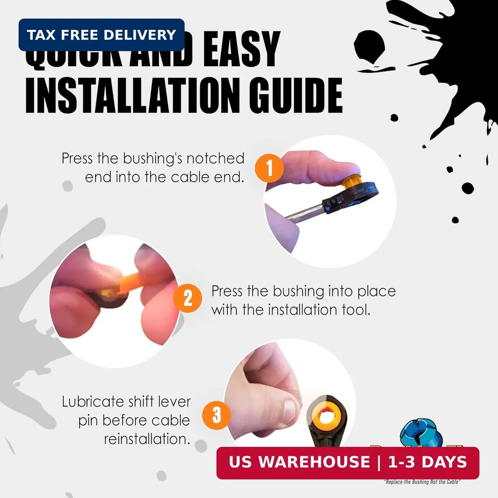 BushingFix NI1KIT - Transmission Shift Cable Bushing Repair Kit - Automatic Tran