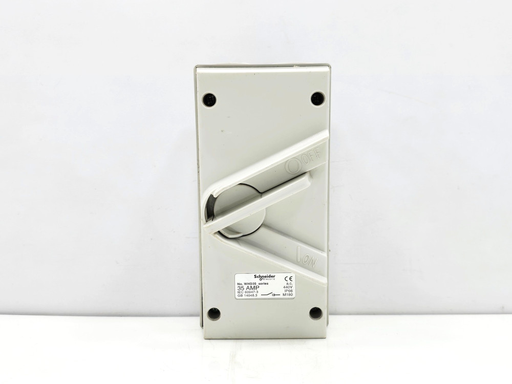WHD35 SCHNEIDER ELECTRIC 35A 440V SURFACE MOUNT ISOLATING SWITCH IP66