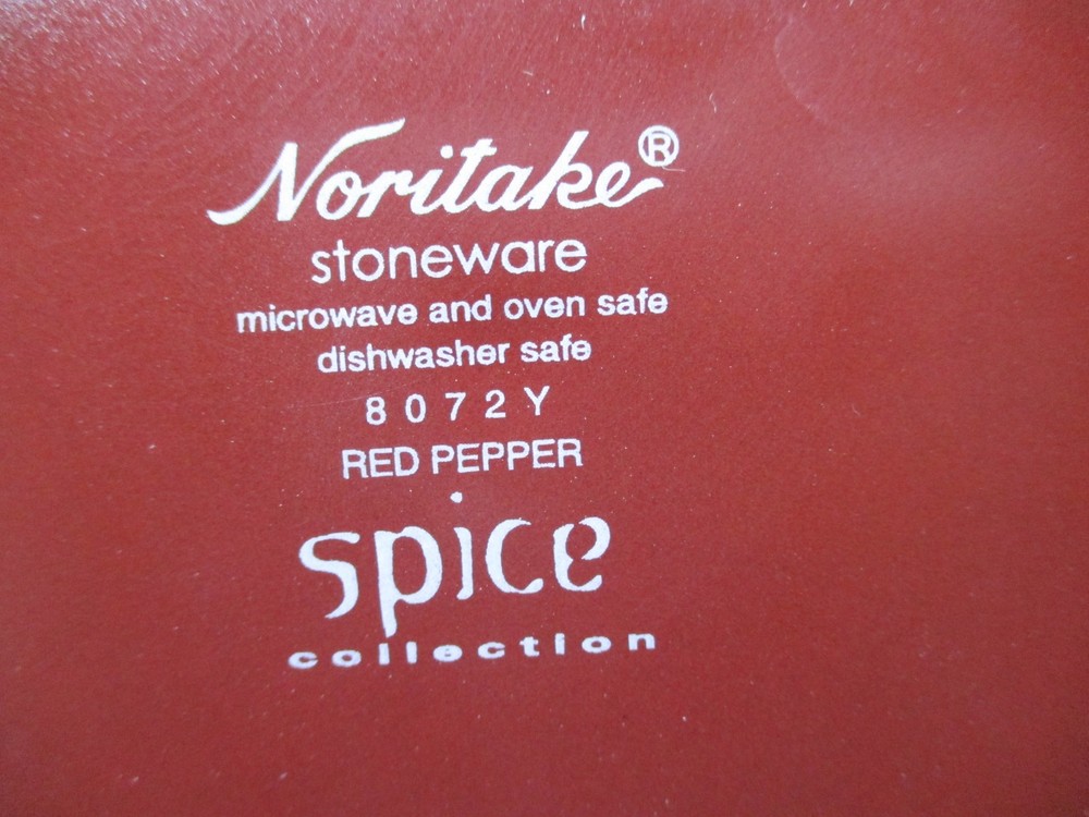 NORITAKE SPICE -RED PEPPER - 1 PLACE SETTING - 0309F