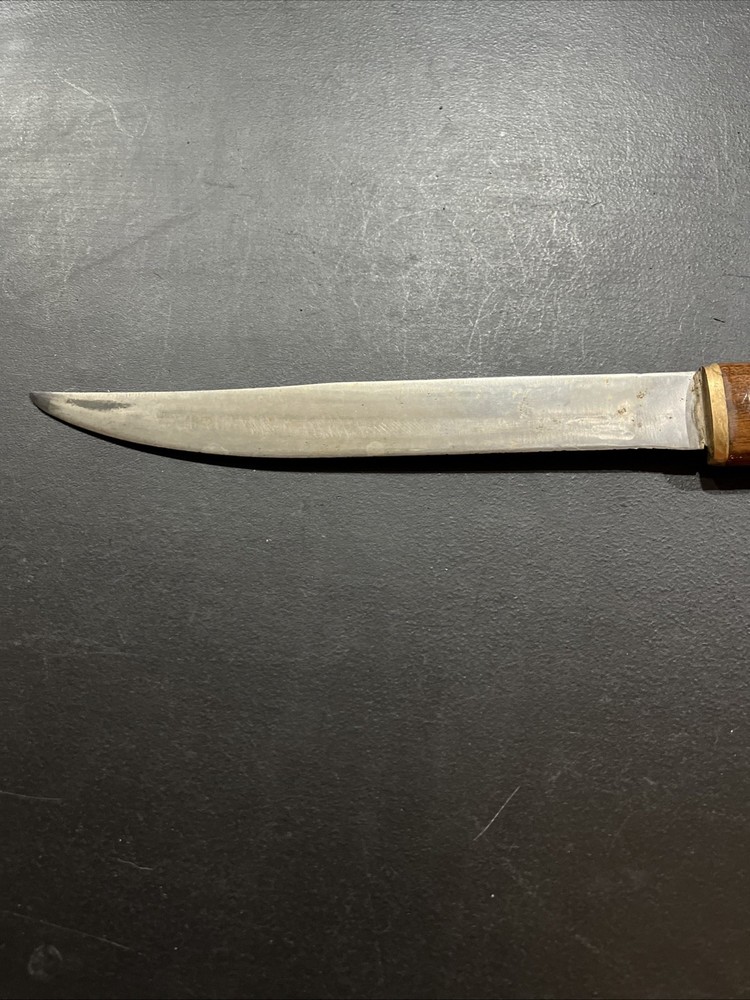 Old Primitive Forged Hand Made Knife 9” Blade