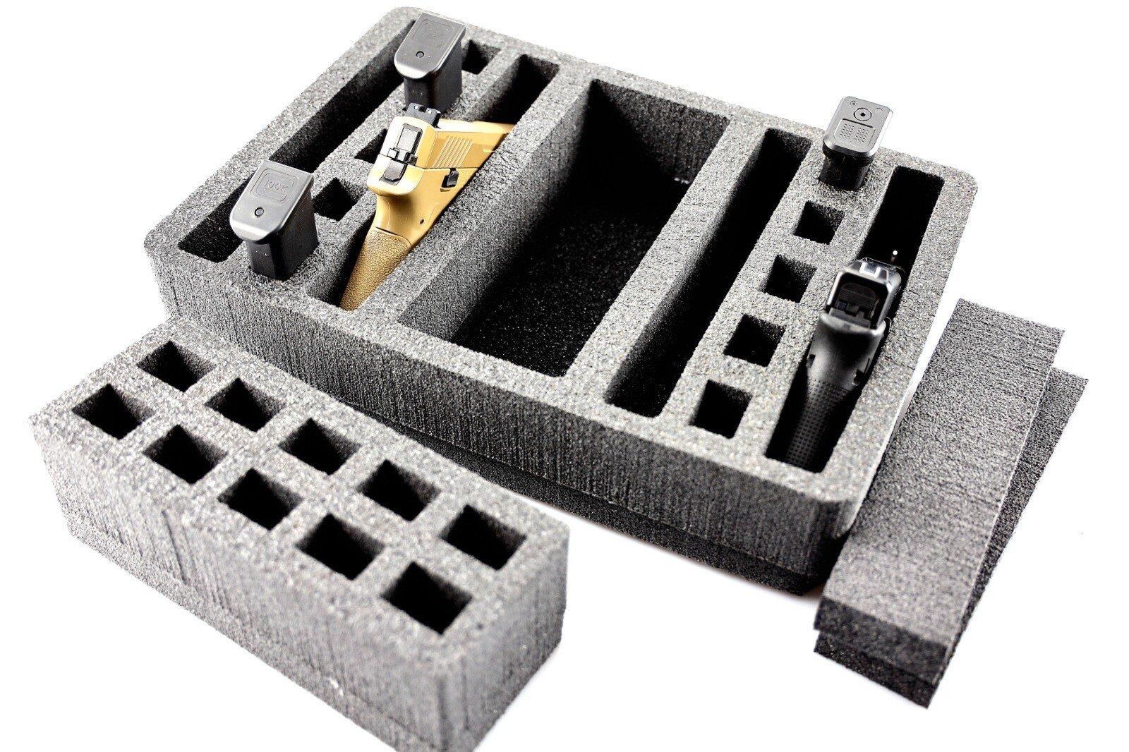 New Precut 4 pistol handgun gun Range foam kit fits your Apache 3800 case