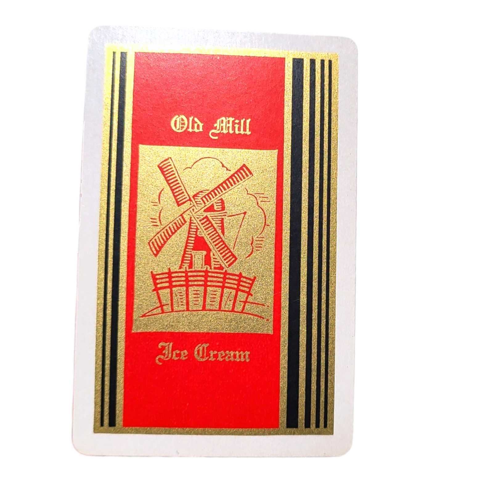 RARE Vintage Old Mill Ice Cream Single Playing Card Swap