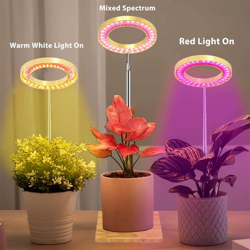 Grow Light Plants Full Spectrum LED Plant Light Adjustable Automatic Timer US