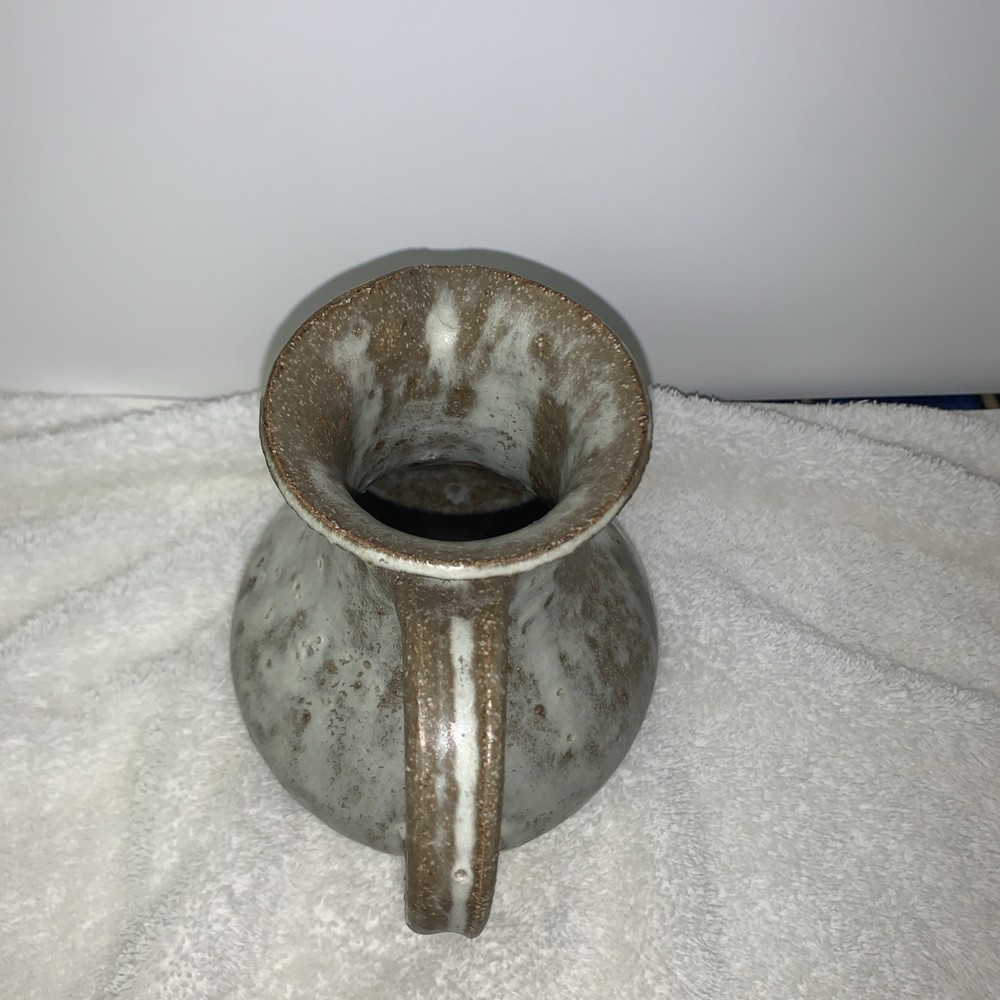 Hand Thrown Pottery Pitcher 6"H x 6.5"
