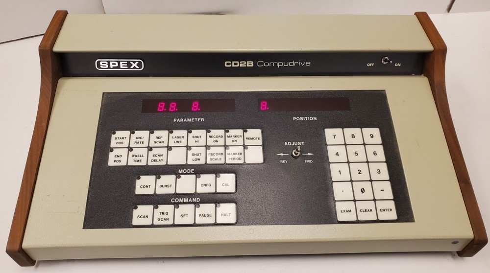 Spex 500M Spectrometer w CD2 & CD2B Compudrive drive units, OP manual