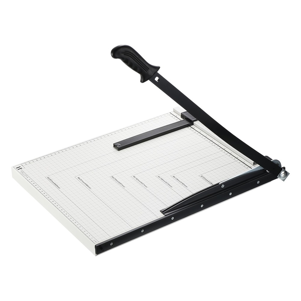 Paper Cutter B3 Stack Paper Trimmer 12 Sheet Metal Slicer Ergonomic Handle 21"