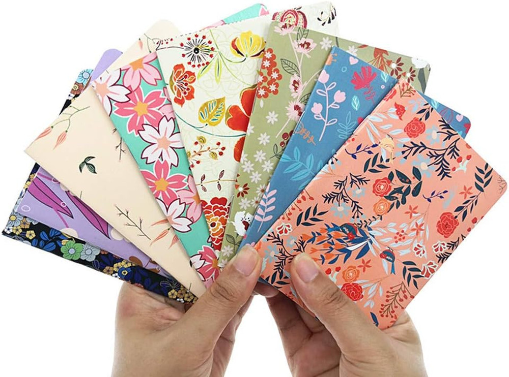8Pcs Mini Notebook Portable Pocket Notebook Journal Steno Memo Minidaily Notepad