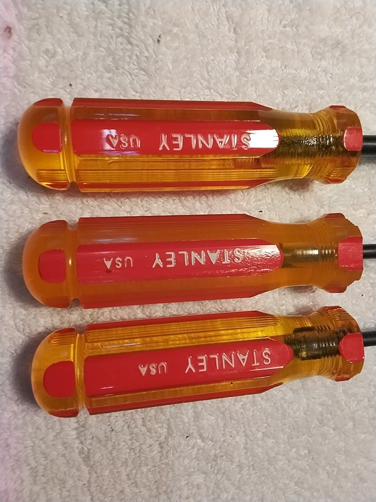 3pc STANLEY TORX SCREWDRIVER HANDLE SET USA 🇺🇸