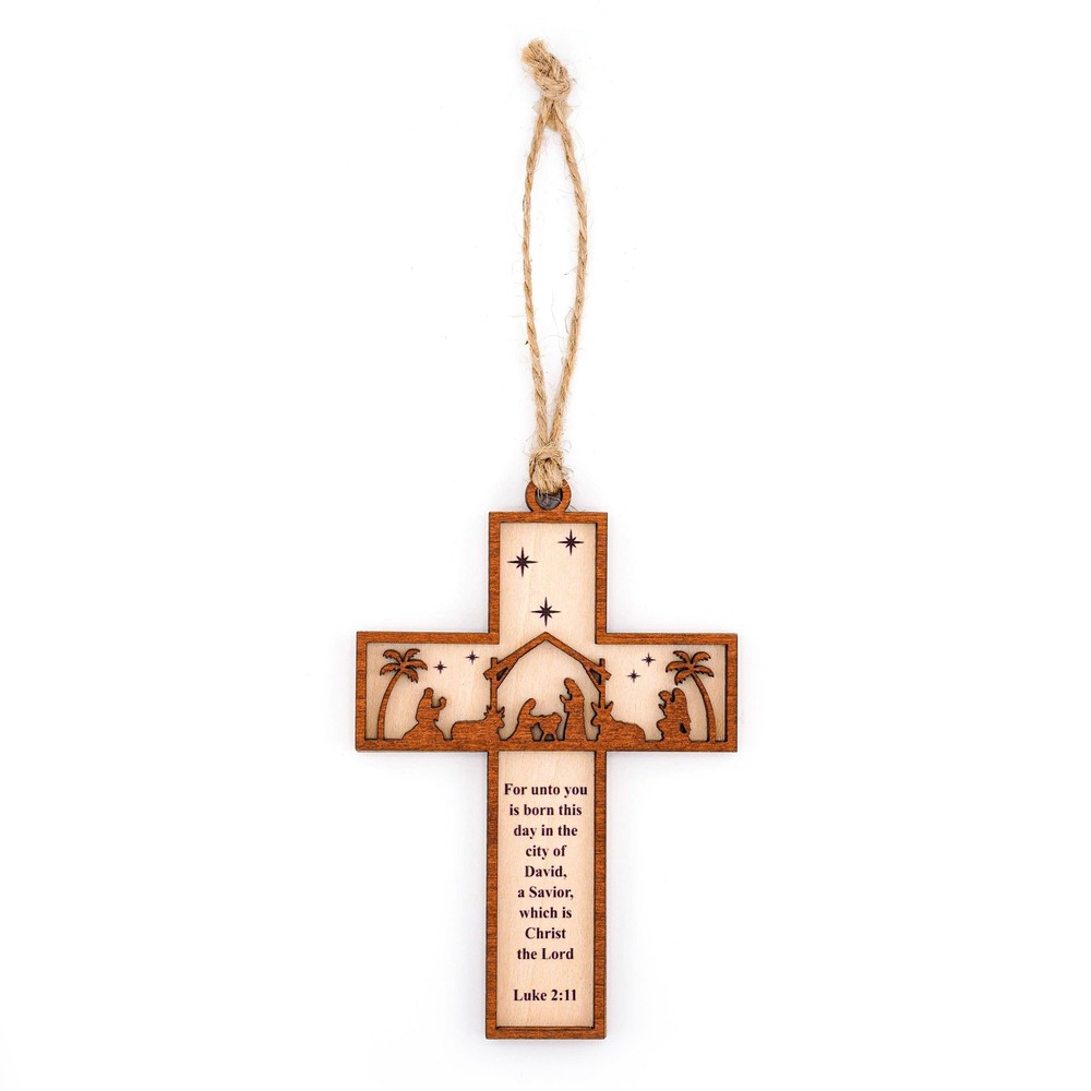 He Is Risen Easter Decor – Religious Easter Cross Decoration for Home, Cat