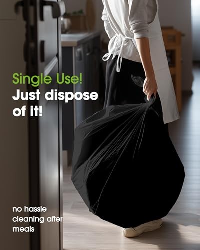 Plastic Table Cloth Disposable 8 Pack, 54 x 108 54" X 108" Rectangle Black