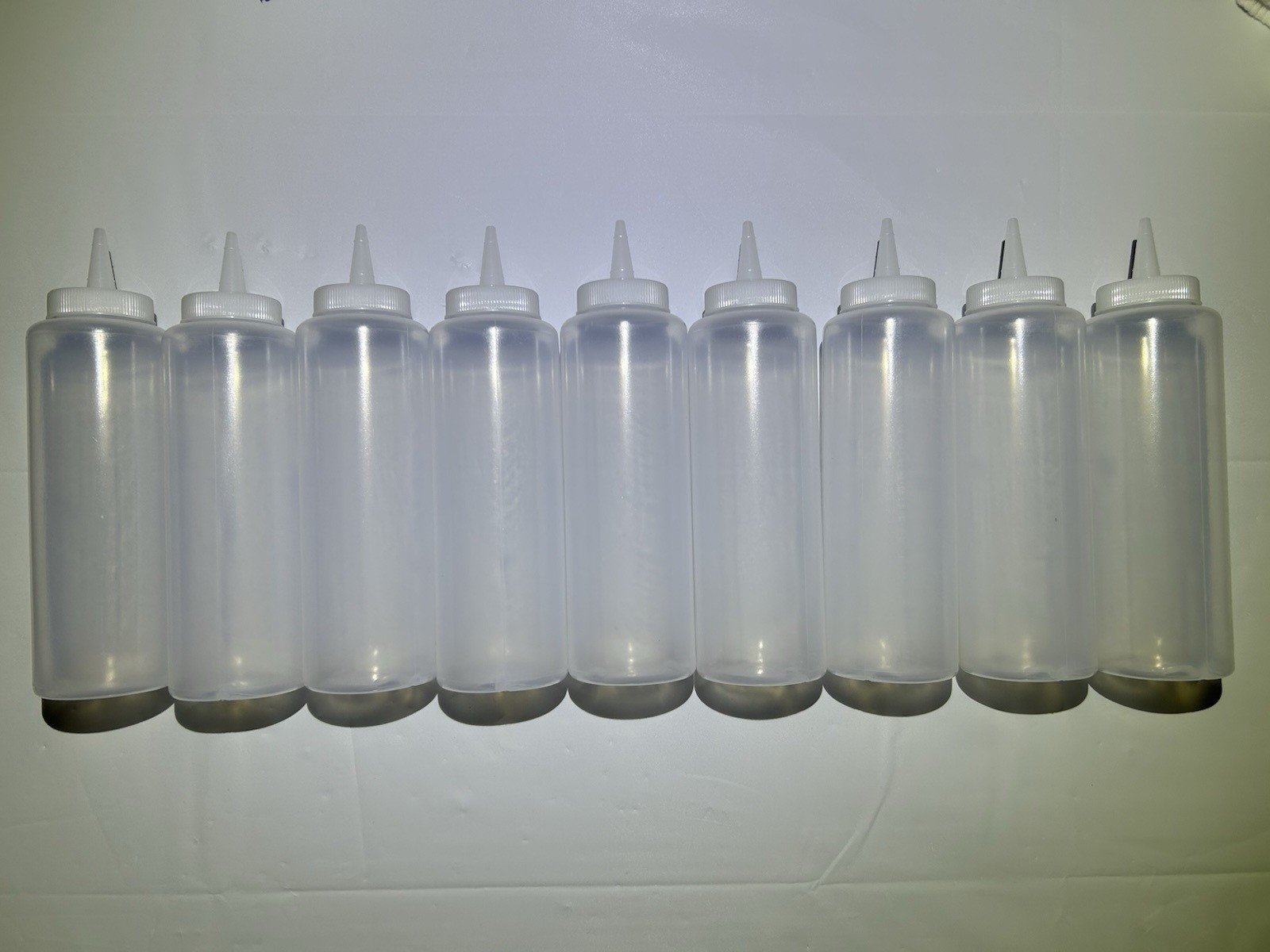 Condiment Plastic Squeeze Bottles 8 oz. Lot of 9