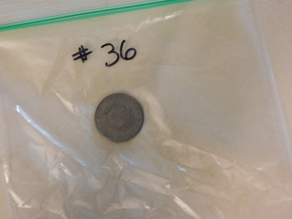 1948 25 Centimos Almost Uncirculated Costa Rica