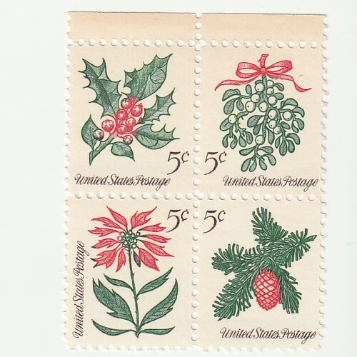 Scott # 1254 - 1257  US  Christmas   M/NH  O/G