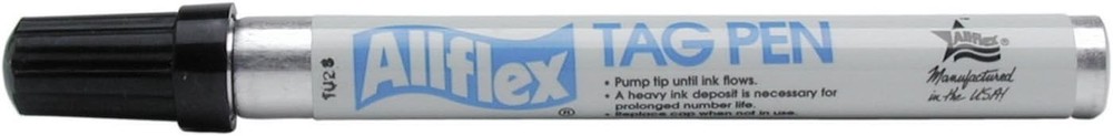 Allflex Tag Marking Pen  Black  Comes with Fine and Broad Tips - 2 Pack