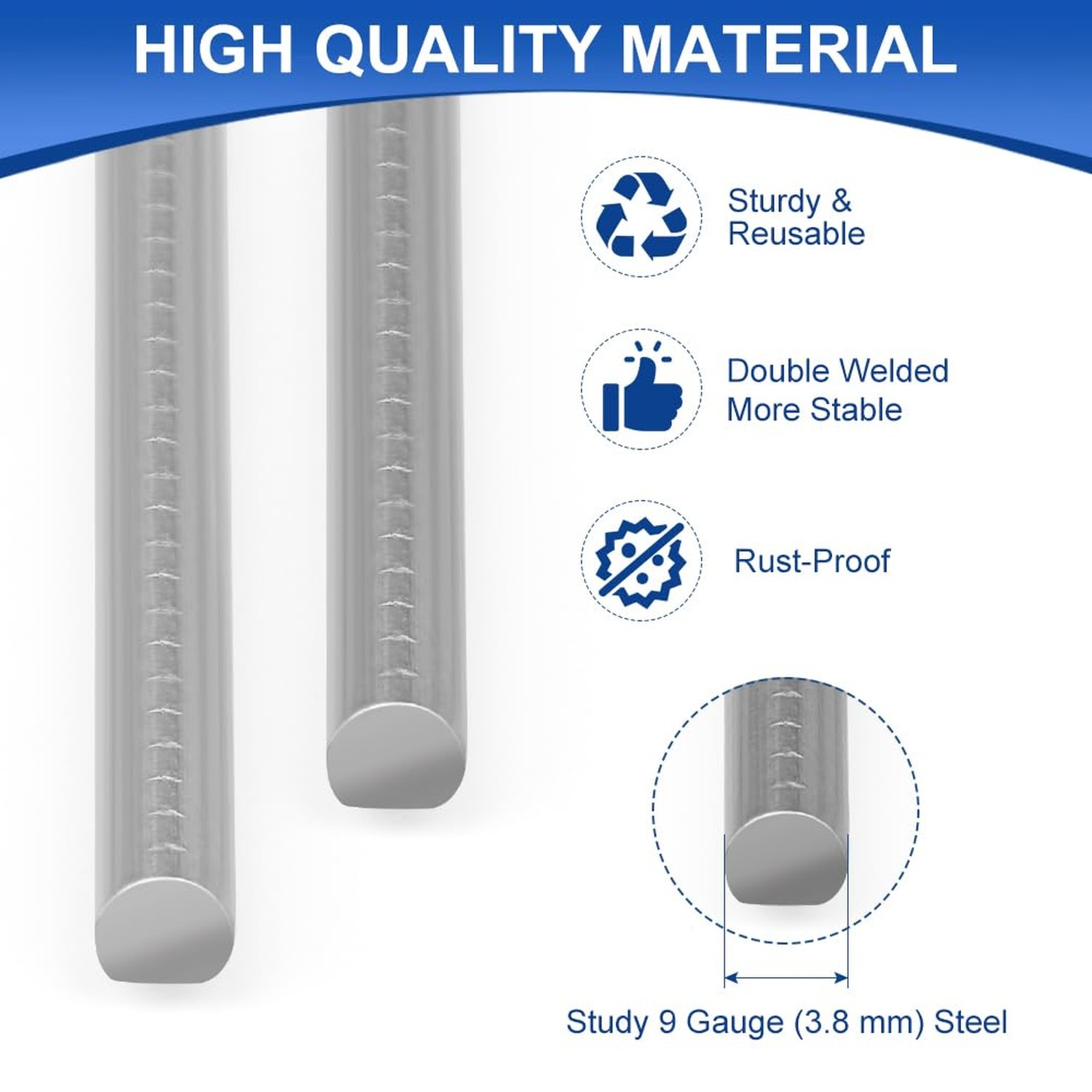 10 Pack 18 x 12 Inches White Corrugated Plastic Yard Sign with Metal Stakes f...