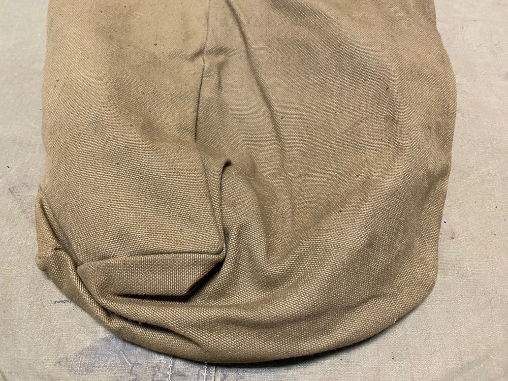 ORIGINAL WWII US ARMY .30 .50 CAL AMMO METALLIC BELT LINK CARRY CATCH BAG-OD#3