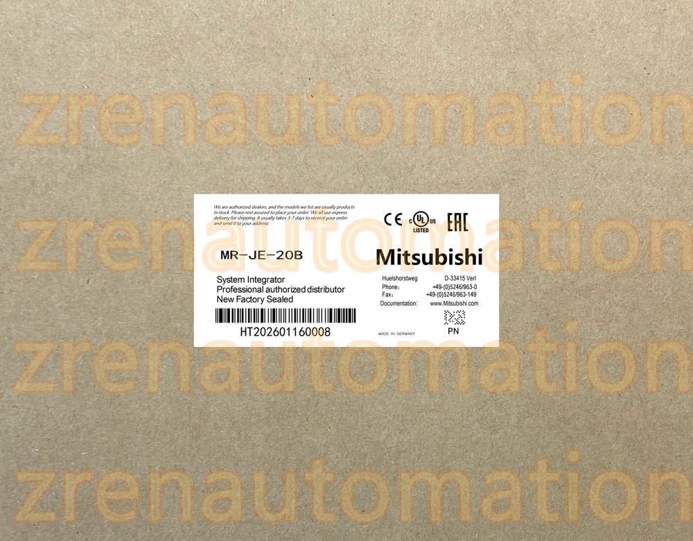 MR-JE-20B Mitsubishi PLC Module/CPU/Servo Driver Fast Shipping HTQ0
