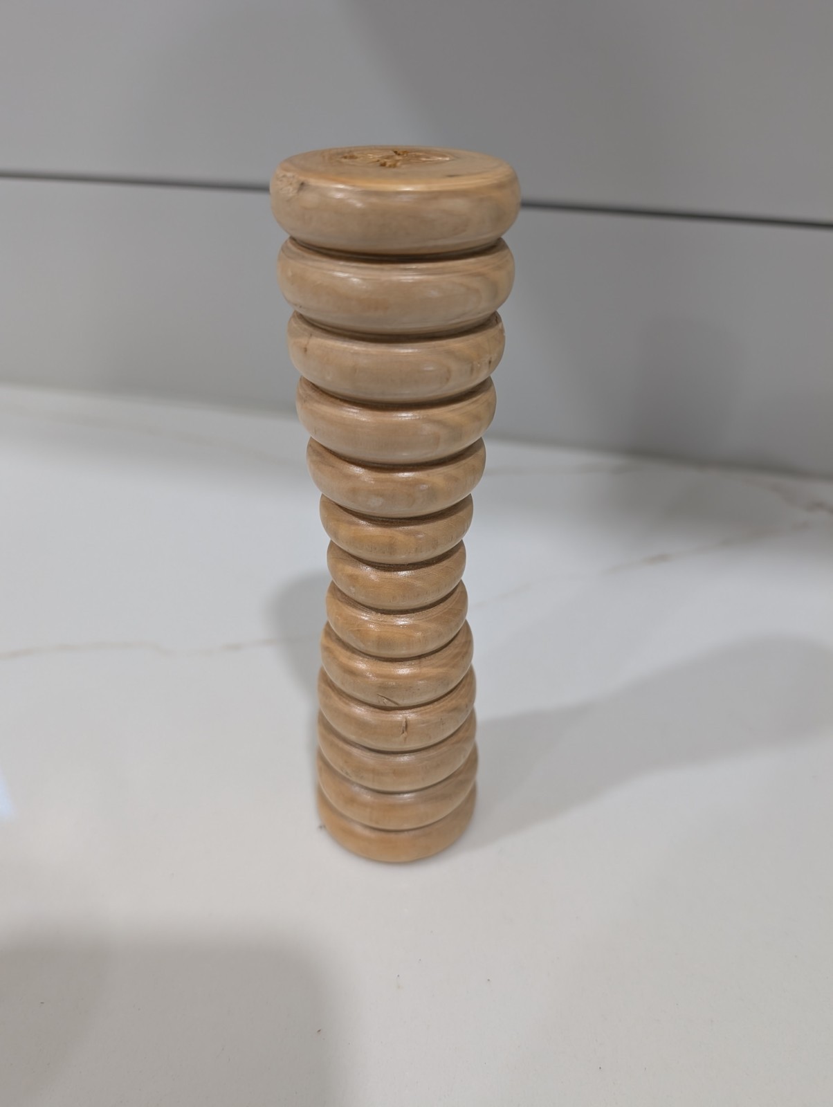 Vintage Set Of 3 Wooden Textile Bobbins Spools Industrial Sewing Primitive Decor