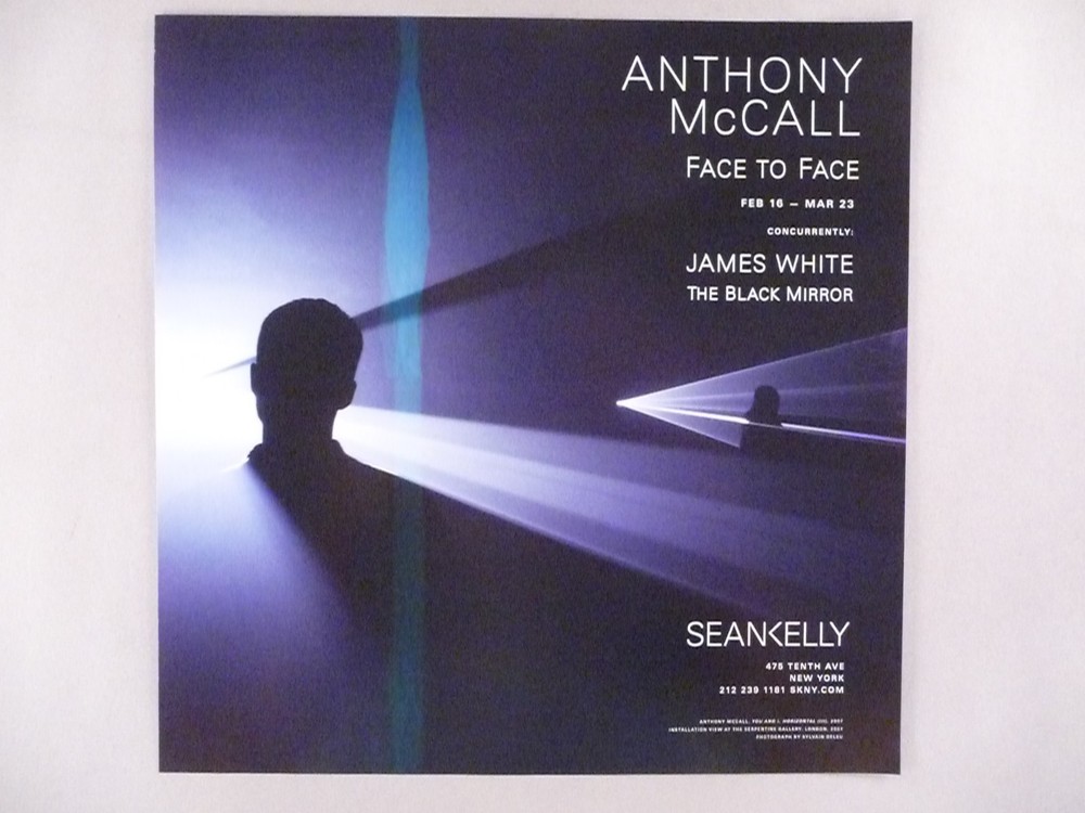 Anthony McCall MAGAZINE AD - 2013